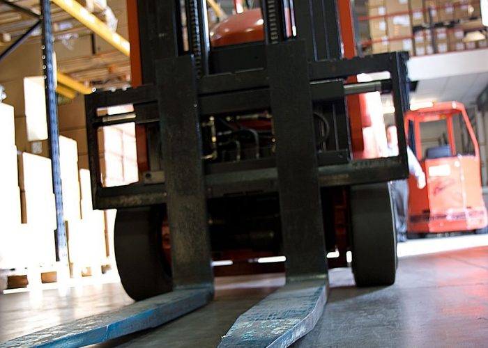 forklift, fork, forks